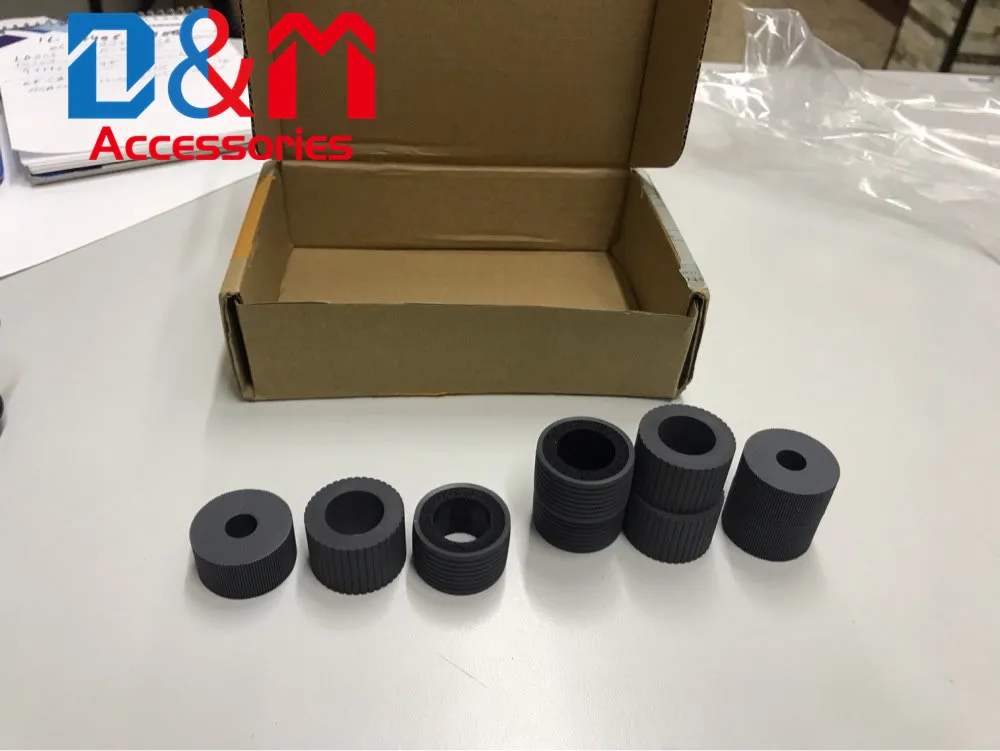 10Sets Pickup Roller Tire PA03338-K011 PA03576-K010 For Fujitsu fi-6670 fi-6770 fi-6750 fi-6670c 6770c 6750s Brake Roller Rubber