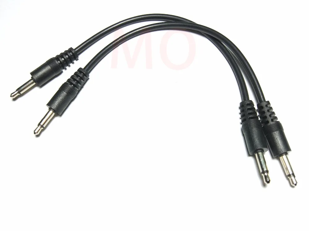 10pcs cable 3.5mm 1/8 male mini plug monaural mono audio connector 19cm 30cm 50cm 100cm New