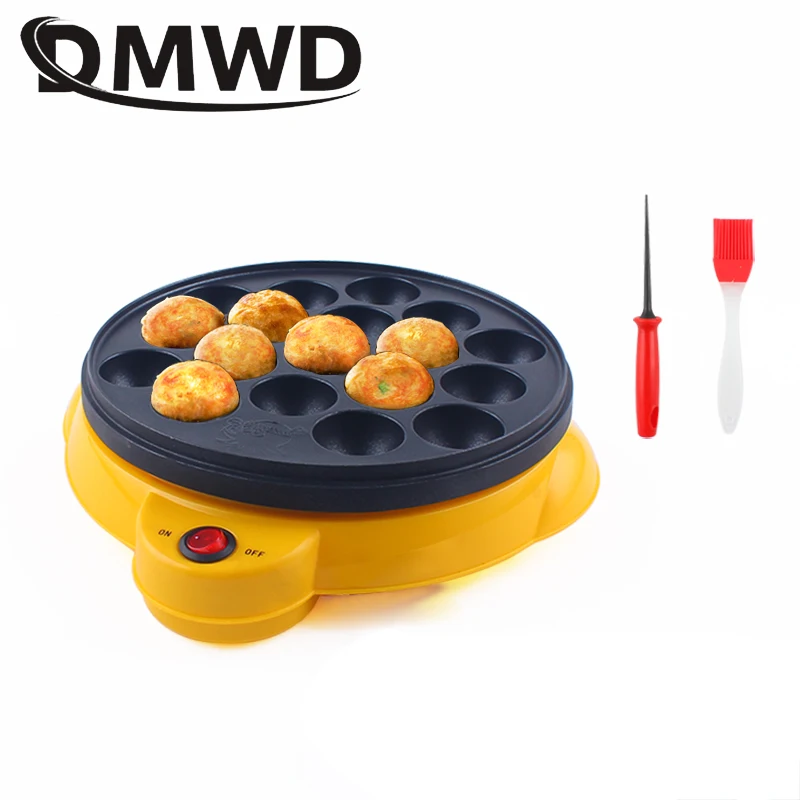 110V/220V Chibi Maruko Baking Machine Electric Takoyaki Maker Donut Octopus Ball 18 Holes Grill Pan Professional Cooking Tools