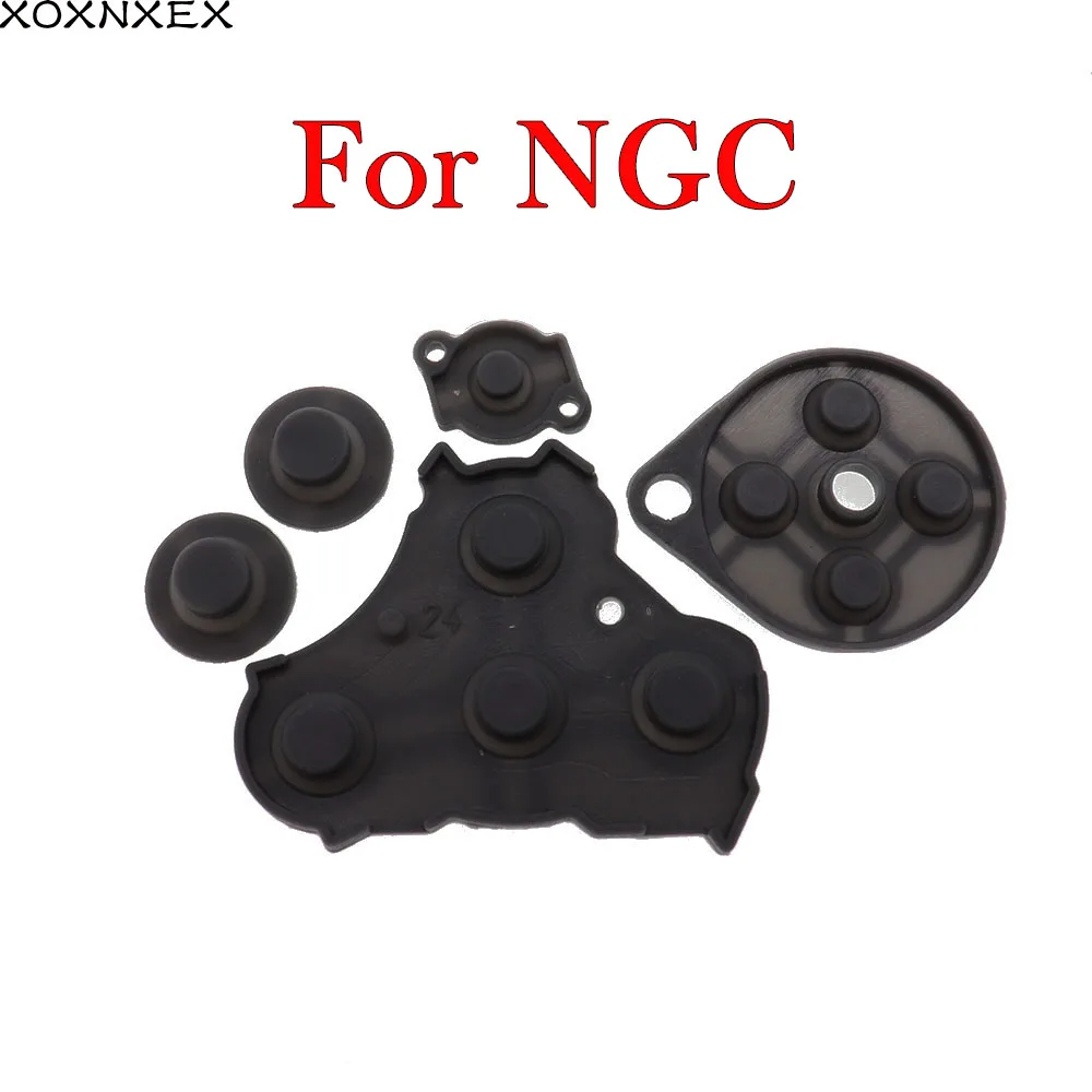 Xoxnxex 1セットゴム導電性ボタンA-B dパッドゲームボーイクラシックngcシリコーン開始選択キーパッド