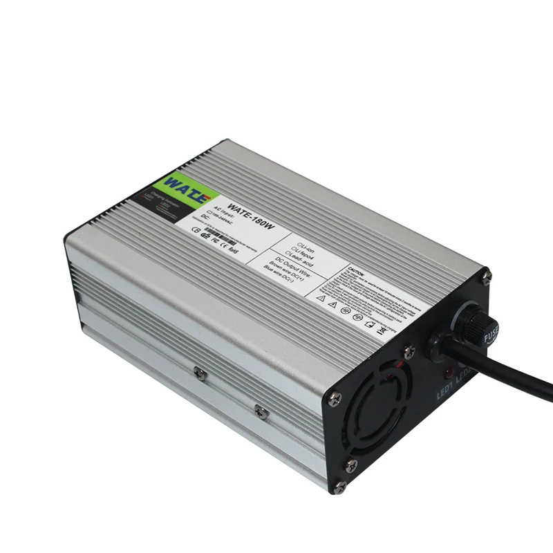 WATE 54.6V 2A ładowarka 13S 48V Li-ion ładowarka Lipo/LiMn2O4/LiCoO2 ładowarka Auto-Stop inteligentne narzędzia