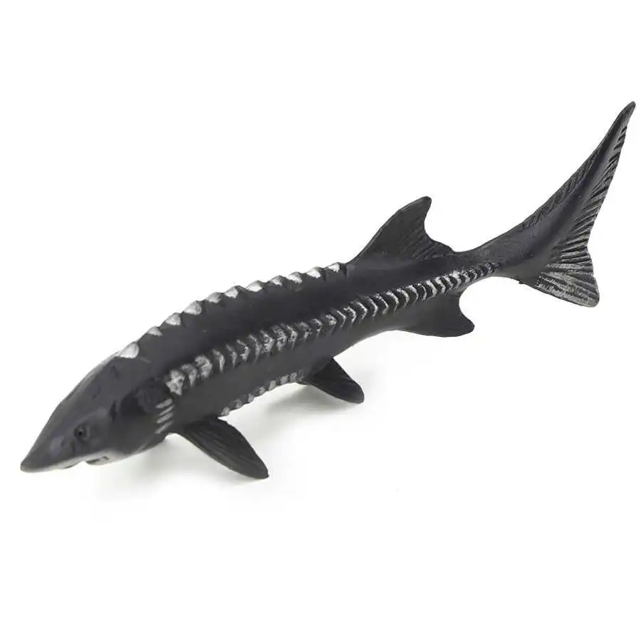 Simulated Fake Fish Model Action Figure Classic Ocean Animals Model Sturgeon Fish Model Artificial Toys for Children Home Decor