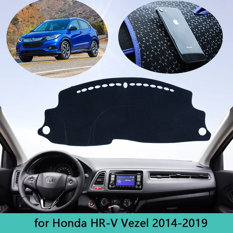 

Sunshade Dashmat Protect Anti-slip Mat Dashboard Cover For Honda HR-V Vezel 2014~2019 Car Accessories Interior 2015 2016 2017