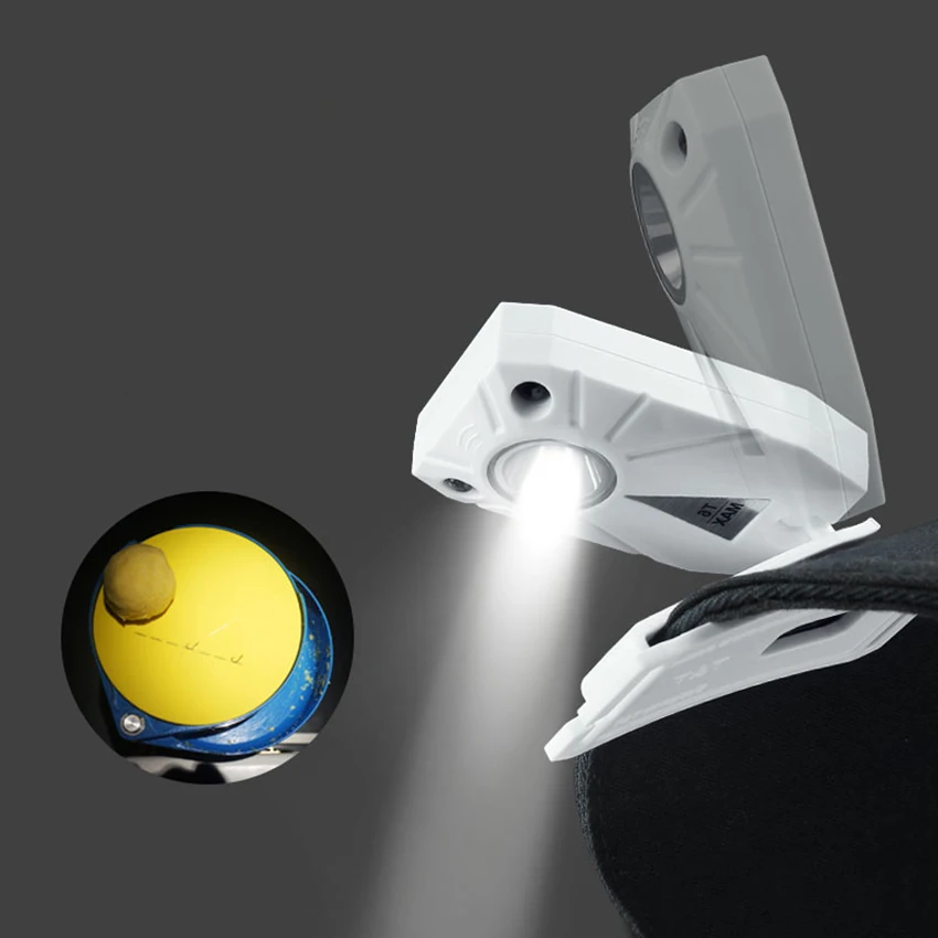 Tay Đèn LED Kẹp Trên Nón Ánh Sáng, Sạc Cảm Biến Chuyển Động Nón Ánh Sáng Đèn Pin Gắn Dây Đeo Đầu Cho Câu Cá Cắm Trại