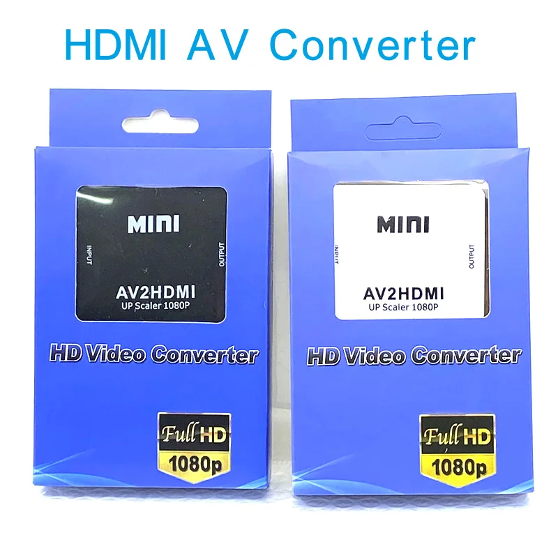 Мини-адаптер AV2HDMI AV RCA-HDMI Full HD AV-HDMI, 1080P, 60 Гц