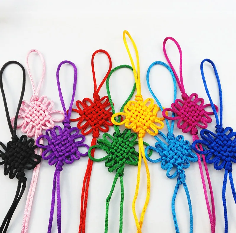 Six Pans of Pure Knotted Fabric Handmade Knitting Rope Accessories DIY Chinese Tassel Spike