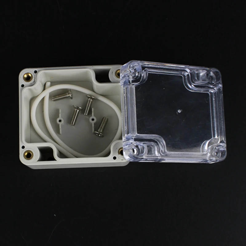 63x58x35mm ABS IP65 Waterproof Plastic Wire Junction Box Transparent Enclosure Clear Project Case Electronic Terminal