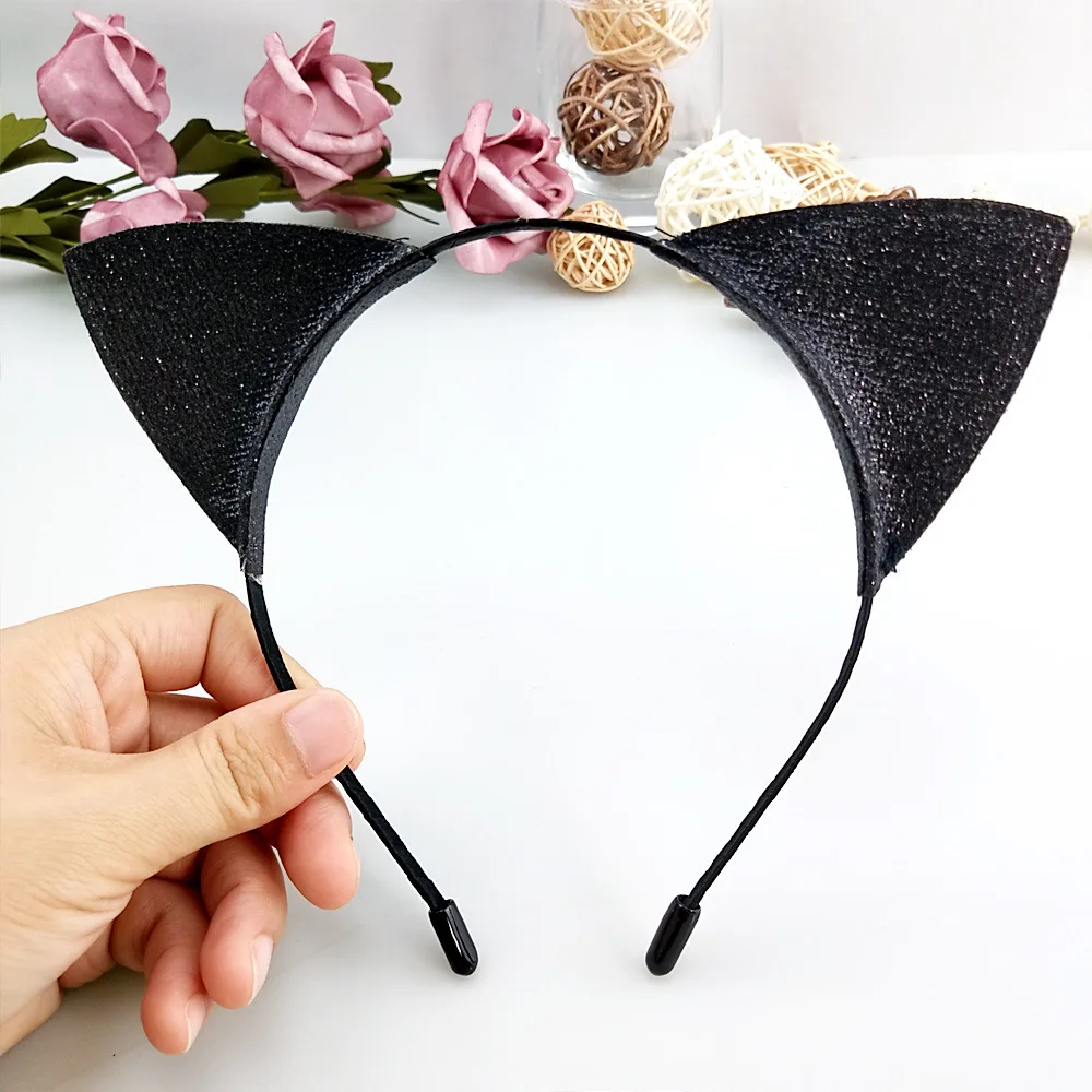 Frauen Mädchen Jungen Anime Schwarz Fuchs Katze Stirnband Ohr 65cm plüsch Lolita Schwanz Haushälterin Kellnerin Maid Set Cosplay lustige kostüm