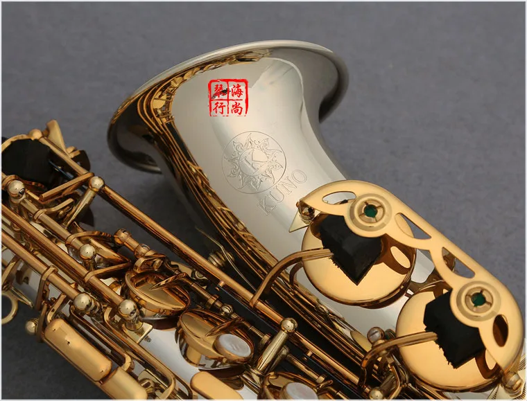 

New Japan KUNO KAS-993 E flat Sax Alto Saxophone Nicckel Silver With Mouthpiece Case and accessories