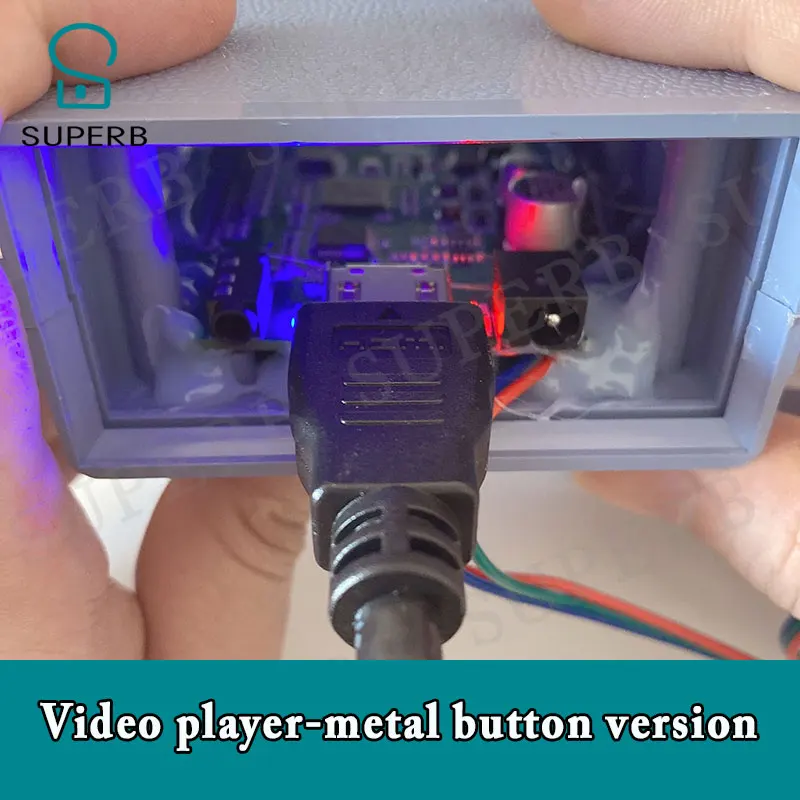 Chamber room prop video player metal button version from Superb press the buton to get the video clues doe room escape props