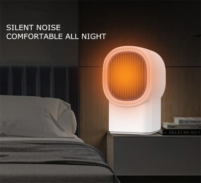 พัดลมเครื่องทำความร้อนอุ่นไฟฟ้าแบบพกพาขนาดเล็กสำหรับเดสก์ท็อปสำหรับฤดูหนาวบ้านสามความเร็วปรับ Fast ร้อน Drop Shipping QN11