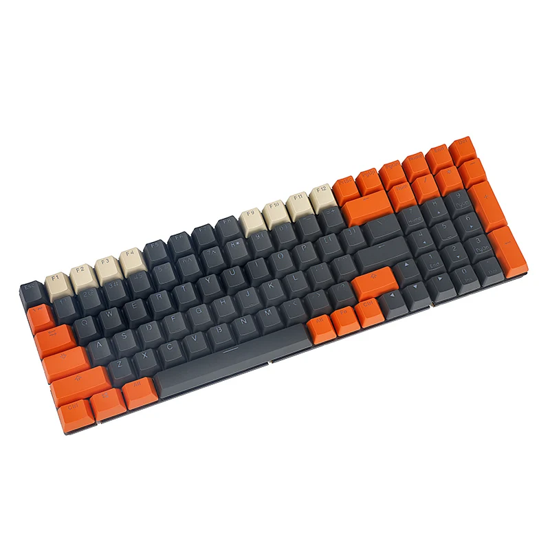 PBT Double Shot Shine Through Carbon Miami ANSI Keycap Set For MX Mechanical Keyboard Melody 96 KBD75 68 61 87 104 Keychron