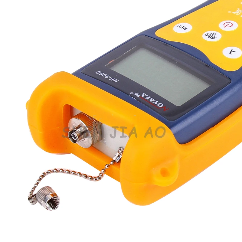 9V Hand-held Optical Fiber Tester NF-906C LCD Display English Optical Power Meter -50~+26 DBm Fiber Optic Tester Tool