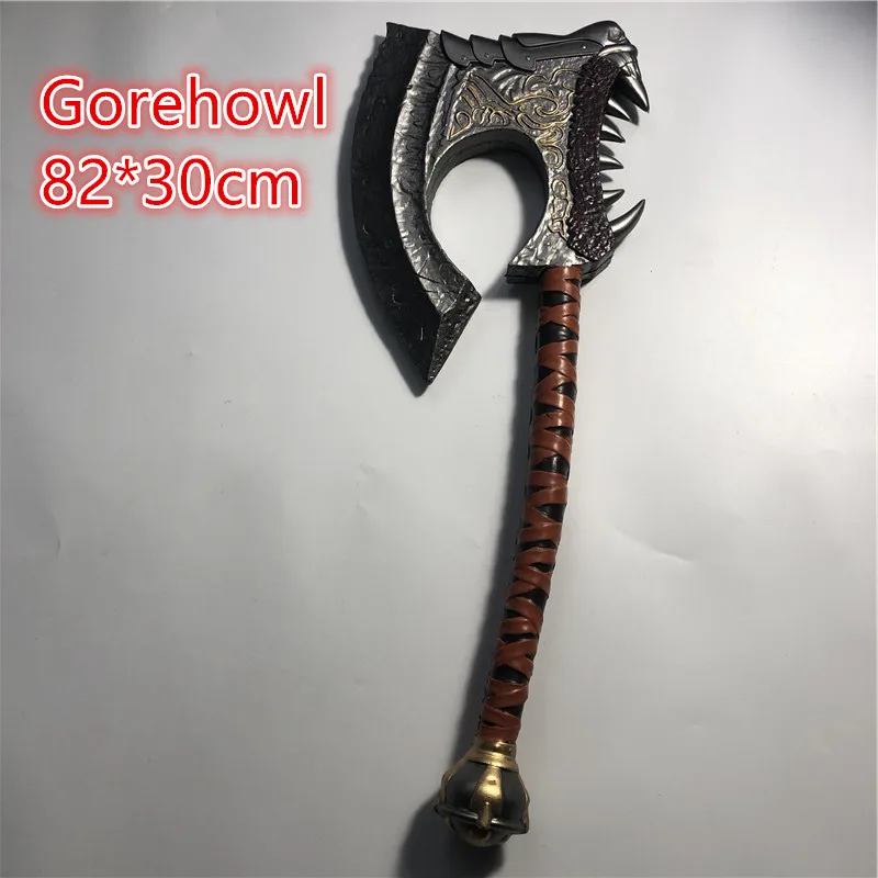 

82cm Anime Cosplay WOW Battle Axe Gorehowl Game Movie Halloween Cosplay Thrall axe PU Weapons Role Playing Model Toy Prop