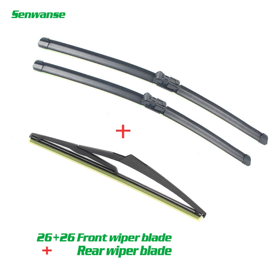 

Senwanse Front and Rear Wiper Blades For Peugeot 508 SW MK1 2010 - 2018 Windshield Windscreen Wiper Blade 26"+26"+12"