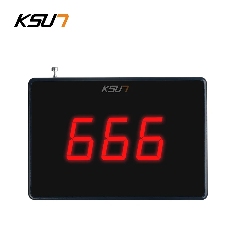 KSUN Q-12 Meal Taker Restaurant Wireless Caller Line Up To Take The Number Custom Logo Table Number Plate