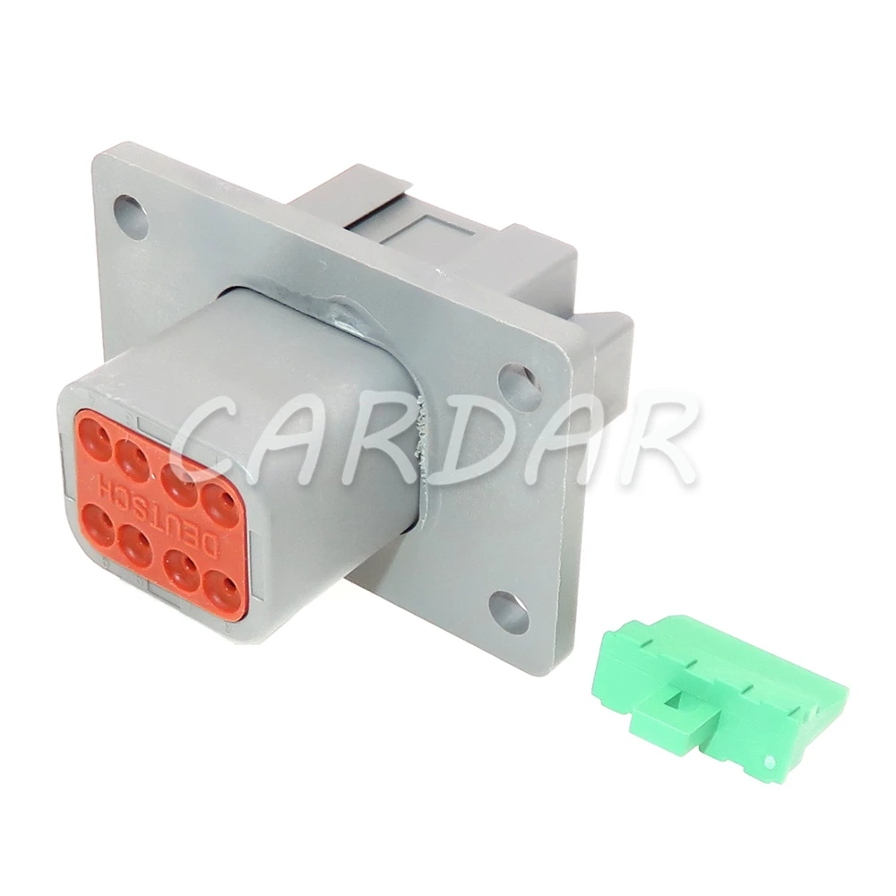 1 Set 8 Pin DT04-8P-L012 DT06-8S Auto Large Current Power Sealed Connector With Flange Wiring Terminal Socket AC Assembly