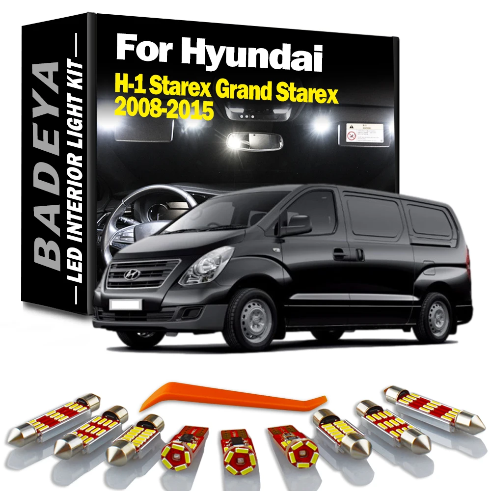 BADEYA Canbus Car LED Interior Light Kit For Hyundai H-1 Starex Grand Starex 2008 2009 2010 2011 2012 2013 2014 2015 No Error