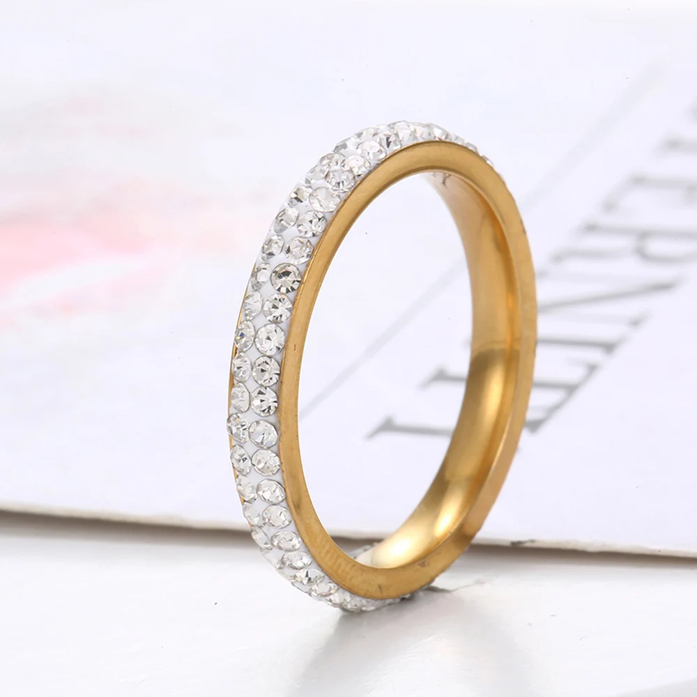 New 2020 Minimalist Crystal Thin Rings for Women Daily Brilliant Cubic Zircon Top Quality Versatile Girls Finger Ring Jewelry