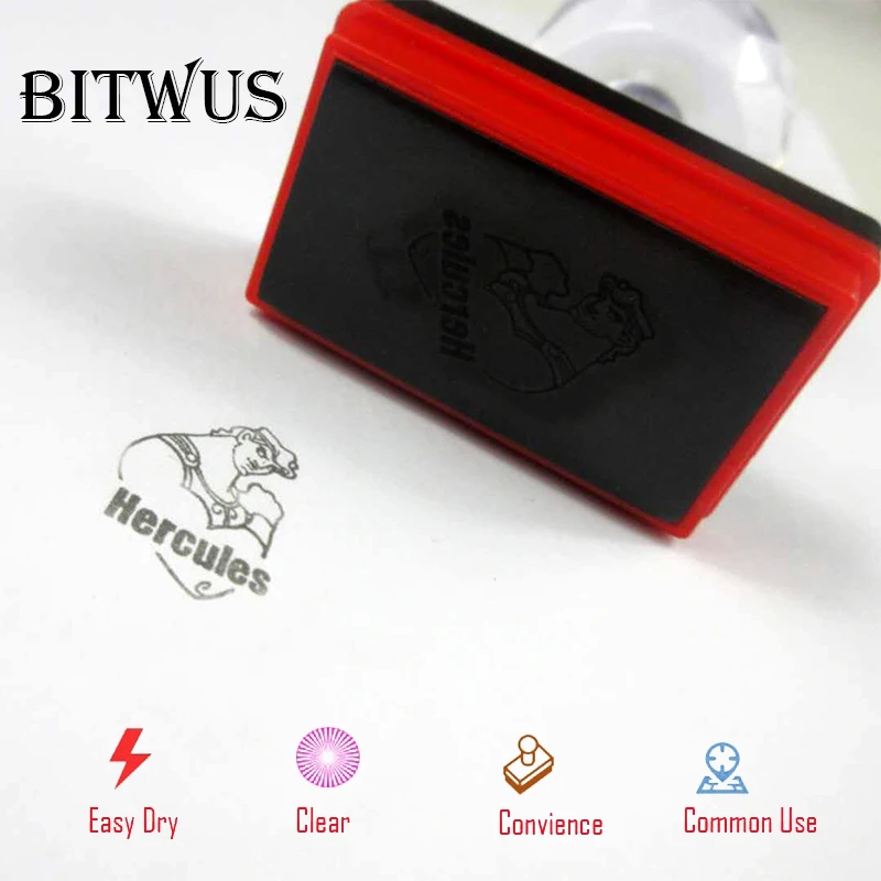 Rectangle large size stamp Custom photosensitive seal stamp personalized logo Self inking stamp custom