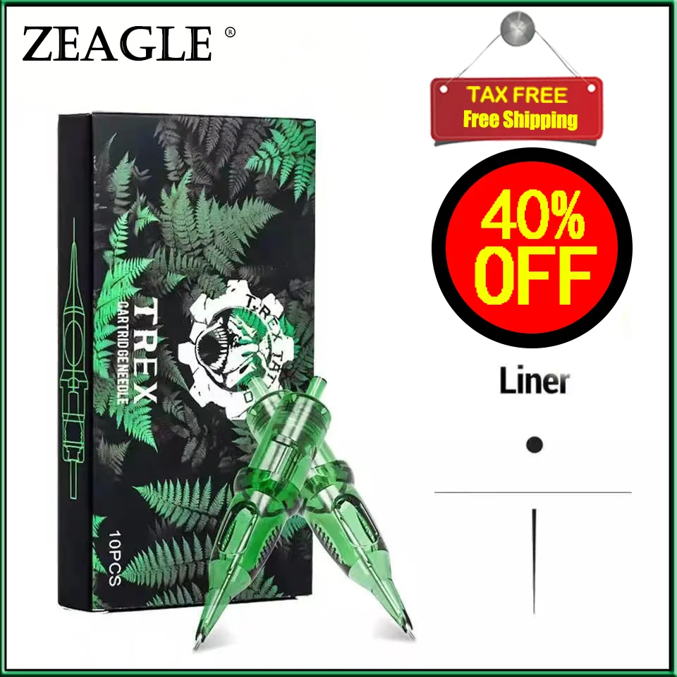 

Zeagle Tattoo Revolution Cartridge Needle With Different Bugpin(#0.8=0.25mm #10=0.30mm #12=0.35mm）STERILIZED and SAFETY RL RS RM