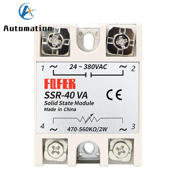 Solid State Relay SSR-10VA SSR-25VA SSR-40VA 10A 25A 40A Relais Regulator 24-380VAC Output SSR 10VA 25VA 40VA 50VA 60VA 100VA