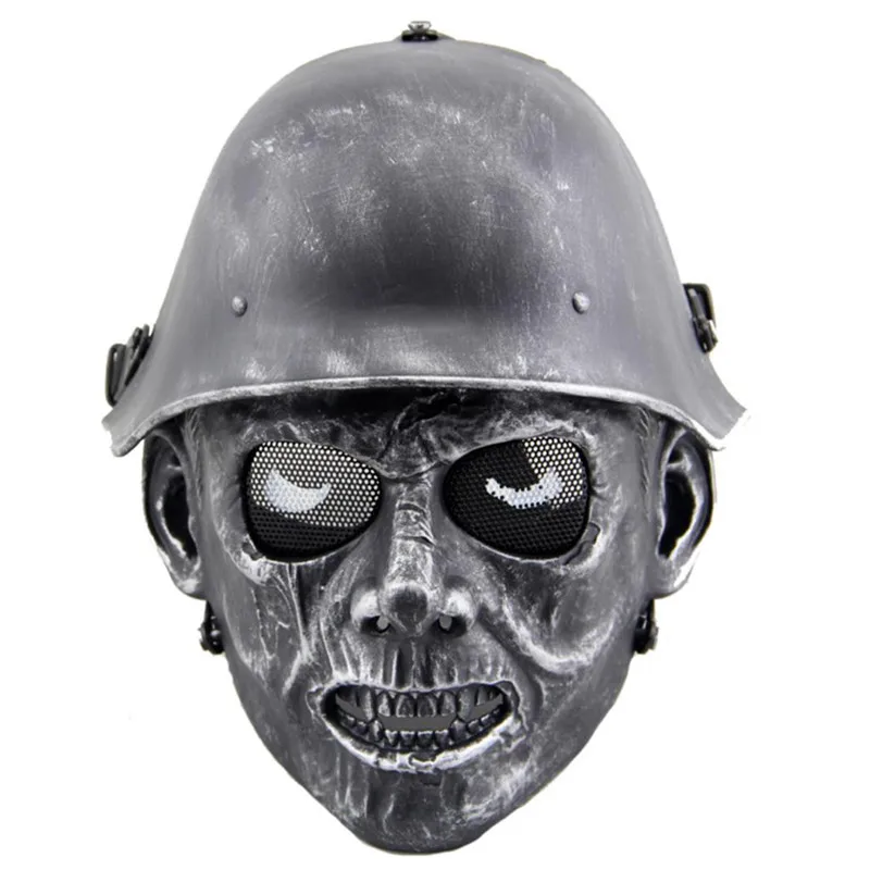 Máscara protectora de cara completa, máscara táctica Airsoft de Zombie, militar, CS, juego de guerra, Paintball, caza, Calavera, fantasma, fiesta de
