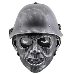 Masque de protection complet tactique pour Airsoft, militaire, CS Wargame, Paintball, chasse, crâne fantôme, fête d'halloween, Cosplay