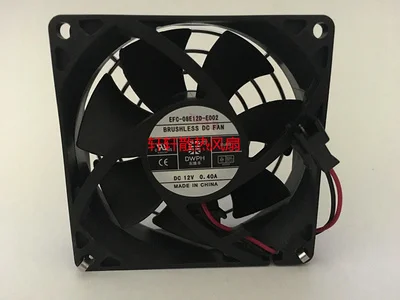 

DWPH EFC-08E12D-E002 DC 12V 0.4A 80x80x25mm 2-wire Server Cooling Fan