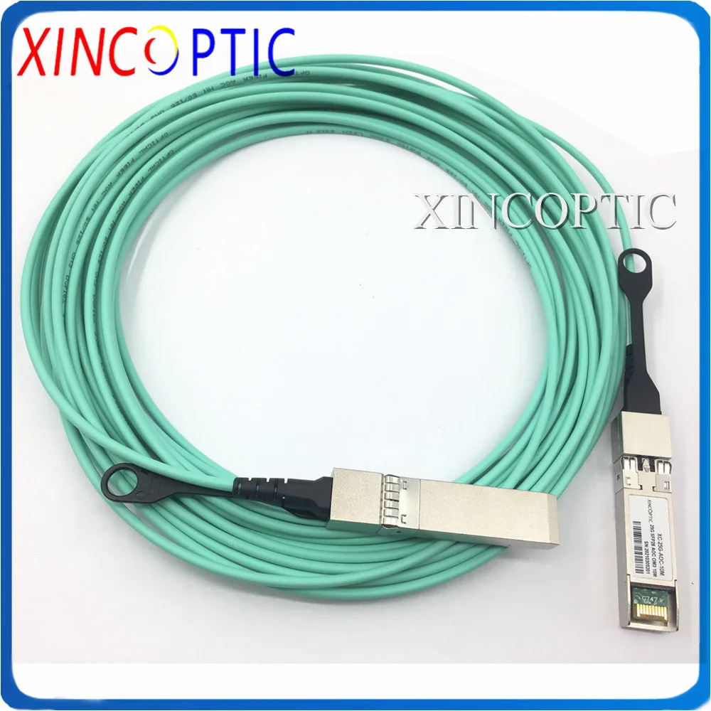 

2Pcs 25Gbps SFP28 10M OM3 AOC Cable,25G SFP28 to SFP28 10m (33ft) Mellanox MFA2P10-A010 Compatible 25G SFP28 Active Optic Cable