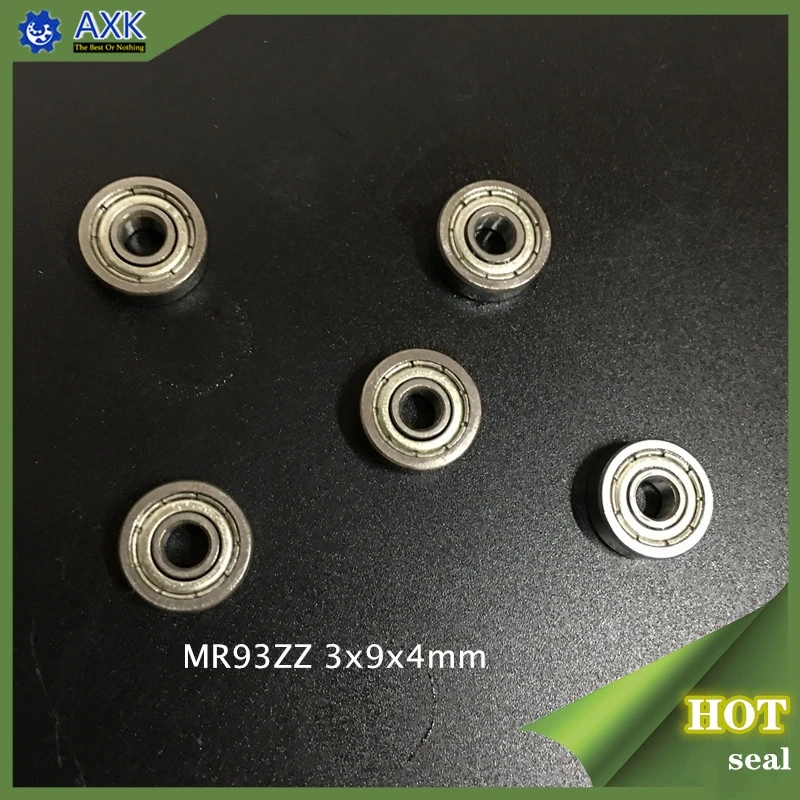 MR93 ZZ ABEC-1 (100PCS)  3X9X4mm Miniature Ball Bearings MR93ZZ