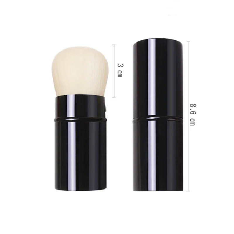 MyDestiny Retractable Multifunctional Makeup Brush For Blush& Powder Makeup Brush Portable With Lid