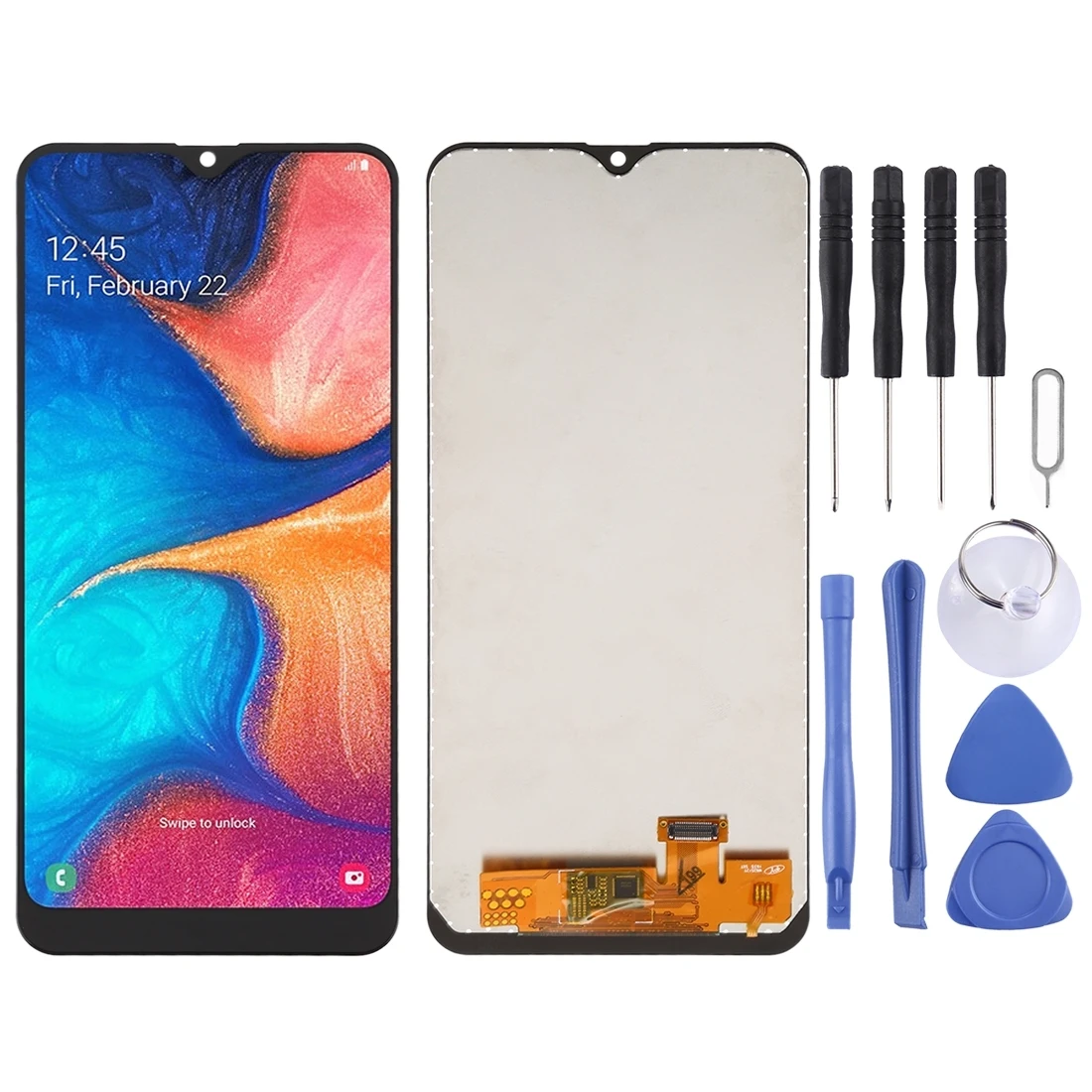 

for Galaxy A20 A205F/DS, A205FN/DS, A205U, A205GN/DS, A205YN, A205G/DS, A205W incell LCD Screen and Digitizer Full Assembly