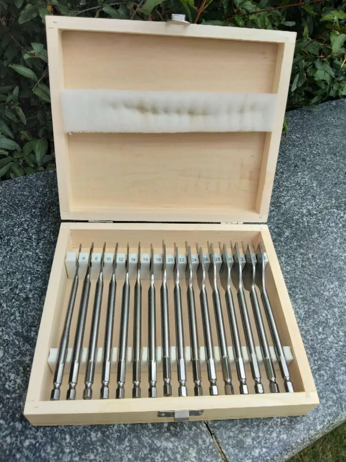 Juego de Herramientas Eléctricas de perforación de madera, vástago hexagonal de acero con alto contenido de carbono, brocas planas para Metal de 6-23Mm, 16/13 unidades