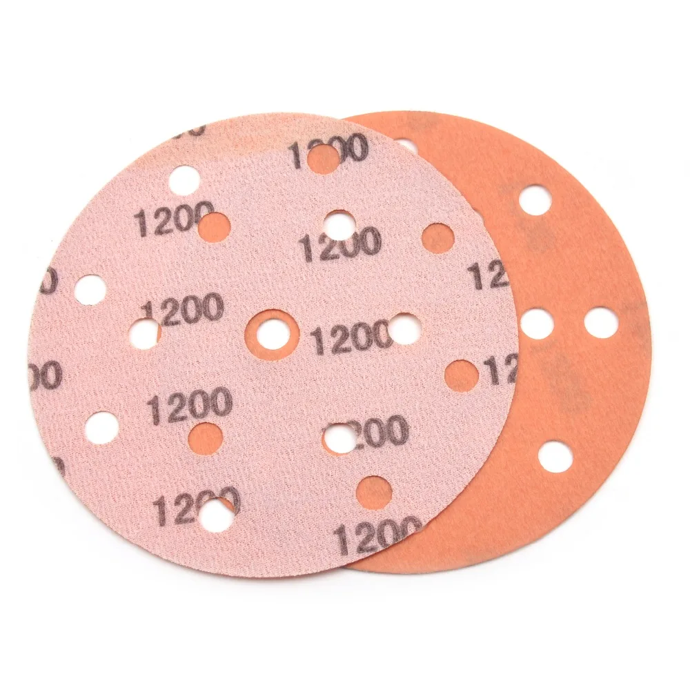 5/10 шт. 6 дюймов 15 отверстий FV сверхтонкая пленка шлифовальный диск мягкая Водонепроницаемая наждачная бумага от 600 до 5000 Грит для автомобильной краски шлифовки