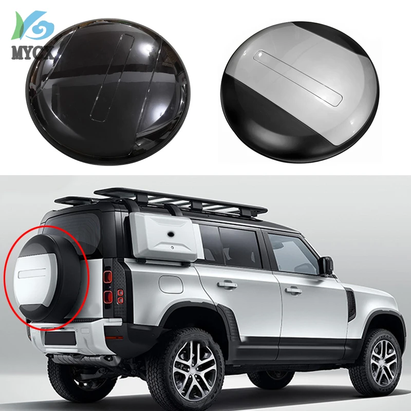 

For Land Rover Defender 110 130 2020 2021 2022 ABS 2 Styles Car Rear Spare Tire Protective Cover Car Accessories