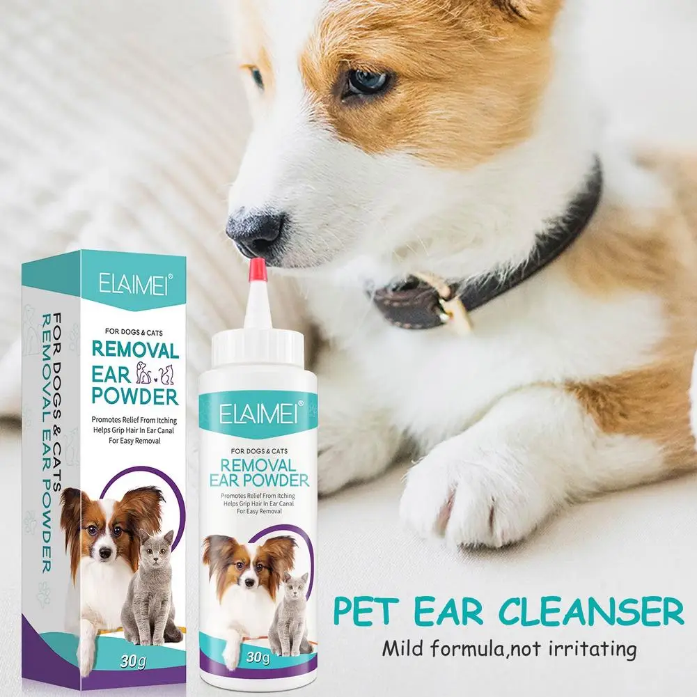 Professional Dog Cat Ear Clean Powder Pet Grooming Cleaning Powder Ear Canal Clean Health Care Powder Pets Ears Care Supplies