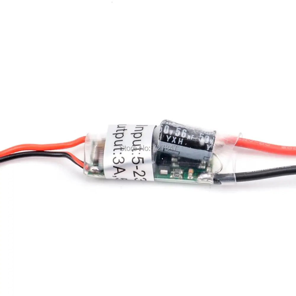 FPV RC UBEC BEC 5V 3A 5V/3A Lowest RF Noise BEC Full Shielding Antijamming Switching Regulator