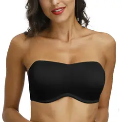 New Ladies Sexy Strapless Bras Women Bra Adjusted Convertible Straps A B C D DD DDD E F G Cups 32 34 36 38 40 42 44 46 48 Size