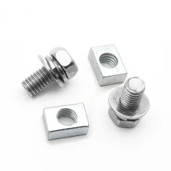 2 Set Universal Motorcycle Scooter ATV Dirt Bike Battery Terminal Nut and Bolt Screws M5x10mm M6x12mm 4Ah 5Ah 6AH 7Ah