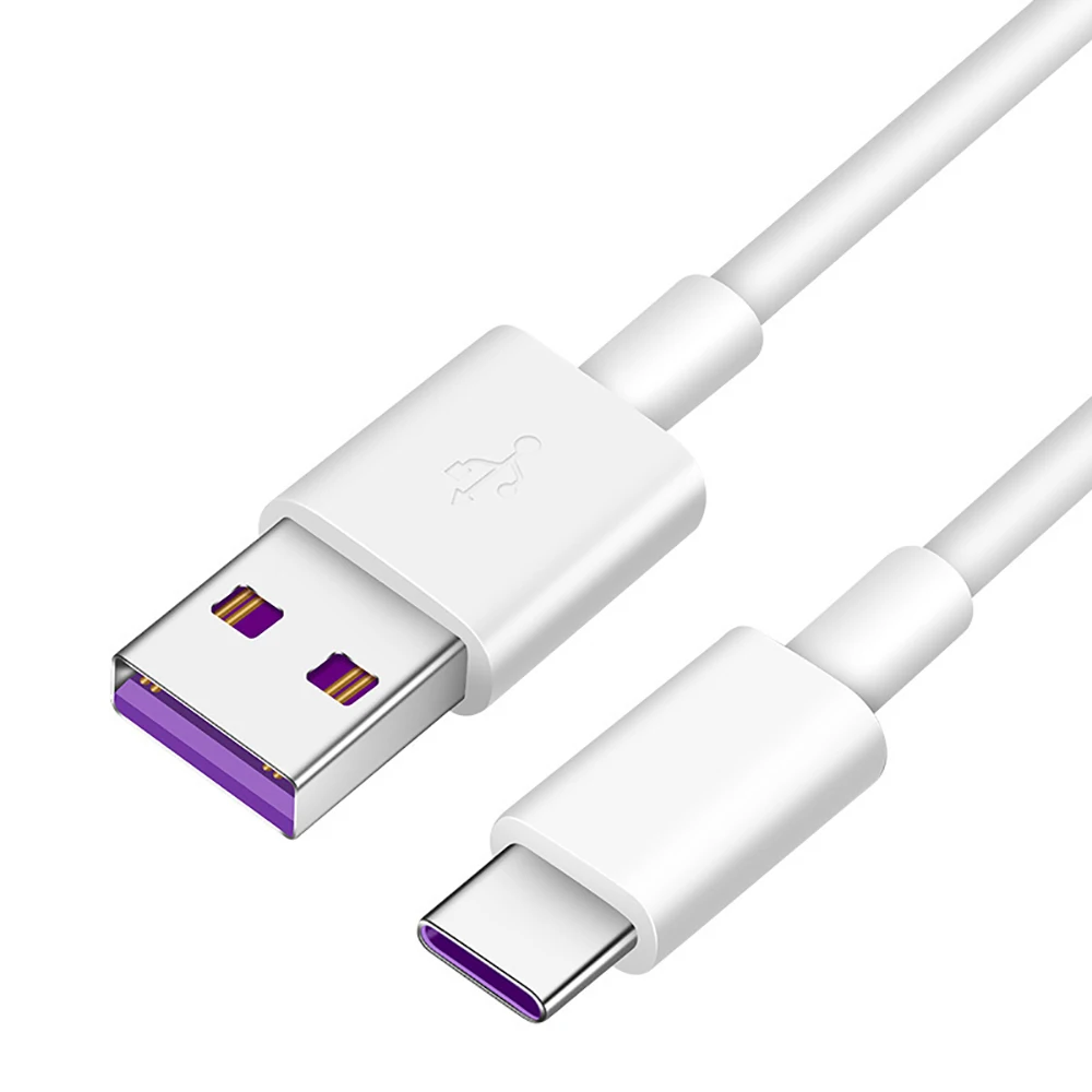 1M USB Type C Cable For Samsung S20 S9 S8 Xiaomi Huawei P30 Pro Fast Charge Mobile Phone Charging Wire White Cable USB Charging