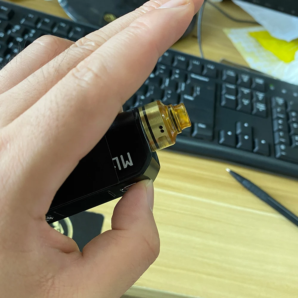 Aston 22 RDA  Atomizer Replacement Clear Top Cap With 510 MTL Drip Tip PEI Heat Resistance Vape Tip Accessories vs Haku Venna