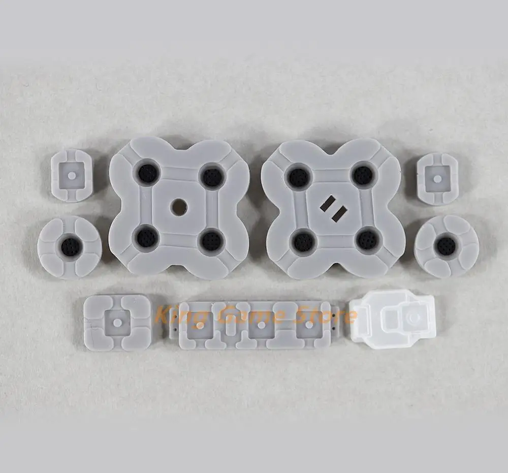 1 conjunto de volume potência esquerda direita kit almofada de borracha para nintendo switch ns lite controlador condutor silicone borracha botão substituição