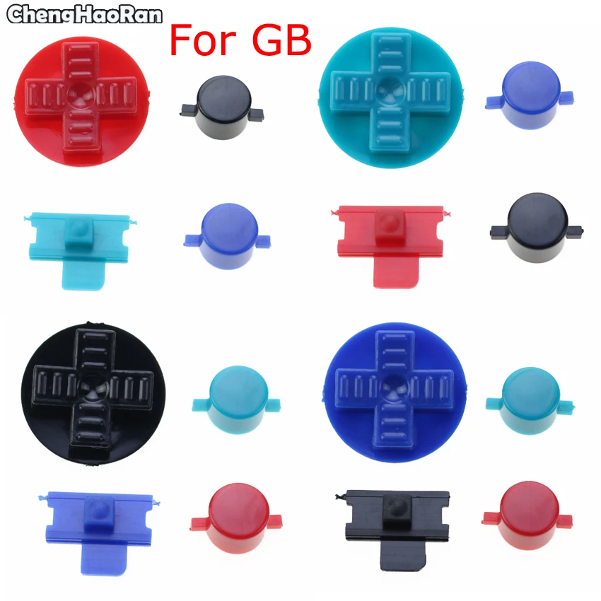 

ChengHaoRan For GB Game console buttons and accessories GB DMG spare button switch D pad 4 colors for GB 10 sets