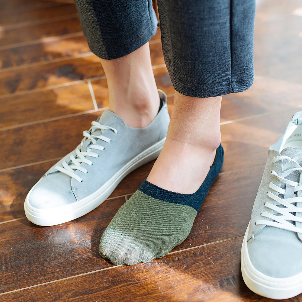 Männer Boot Socken Flach Mund Sommer Kurze Röhre Zwei-Farbe Freizeit Und Komfortable Baumwolle Sport Nicht-Slip unsichtbare männer Socken