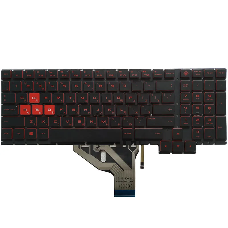 New Russian laptop keyboard for HP Omen 15-CE 15-CE000 15-CE026TX 15-CE005TX 15-CE006TX 15-CE001TX 15-CE002TX with backlit 15.6