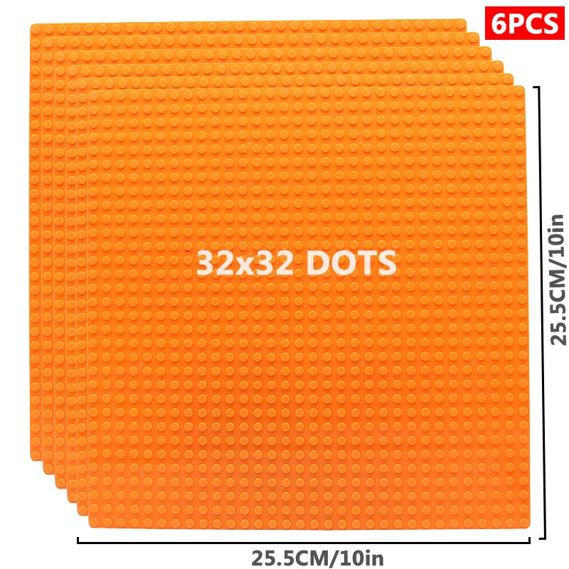 6 stks/set Bodemplaat 32*32 32*16 Studs Klassieke Figuren Bouwstenen Platen Bricks Grondplaat Blokken Kinderen speelgoed Voor Kid Geschenken - afbeelding 1