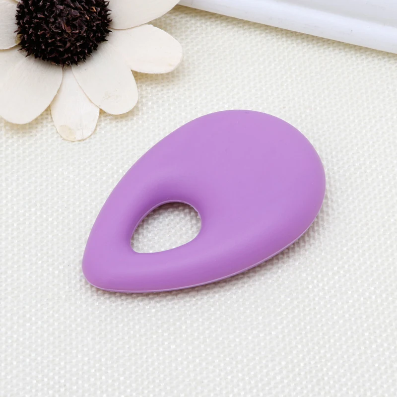 Silicone Teardrop Pendant Baby Teething Necklace Teether Autism Sensory Chewing