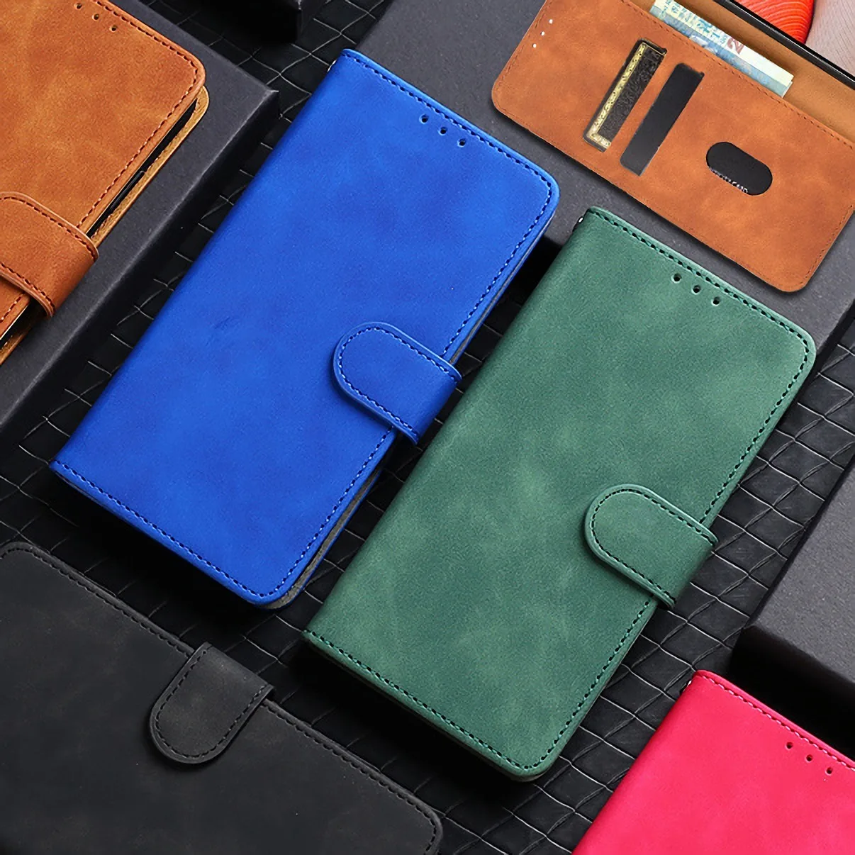 Leather Flip Wallet Case For Oneplus 3 3T 5 5T 6 6T 7 7T 8 8T 9 Pro Nord N10 N100 Card Stand Slot Phone Book Cover Coque Etui