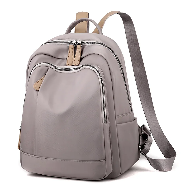

High Quality Oxford Backpack Simple Design Women Shoulder Bag Casual Travel Backpacks Youth Ladies School Bag Black&Khaki
